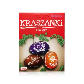 Краситель для яиц - Пасхальный, 3 цвета + наклейки